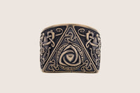 Bague bronze triquetra nordique