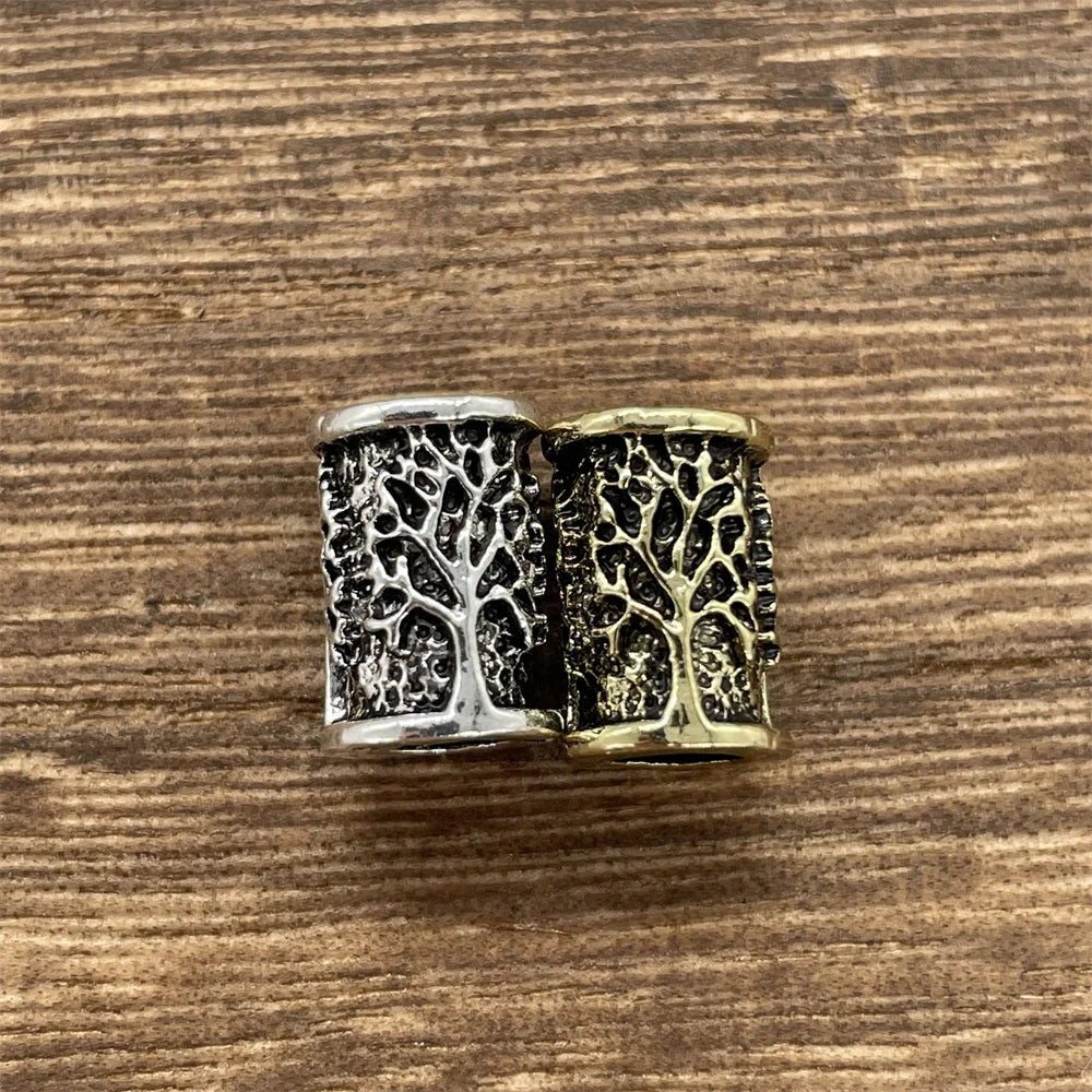 925 Sterlingsilber Haarschmuck Bartperle Bartschmuck Ketten Perle Damen Herren E - Foto 12