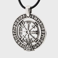 Collier Vegvisir argent sterling