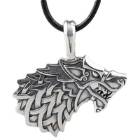 Pendentif argent Geri loup d'Odin