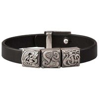 Pulseira de prata Fenrir, Hugin e Munin, Jormungand