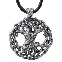 Colgante Yggdrasil en bronce plateado