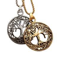 Colgante Mjolnir relacionado con Yggdrasil hecho a mano