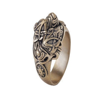 Bague bronze Skoll et Hati