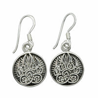 Pendientes de pata de oso Berserker para mujer en plata