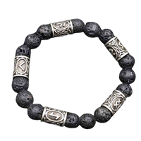 Pulseira de runa viking joias nórdicas para homens e mulheres