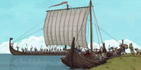 Bateaux drakkar pour commerce viking