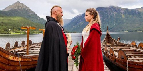 Matrimonio según las tradiciones vikingas.