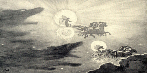 Sköll e Hati: Os Lobos da Mitologia Nórdica