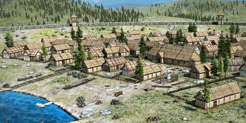 Como eram as aldeias vikings?