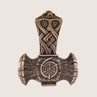 Pingente Viking Martelo de Thor Masculino Feminino de Bronze