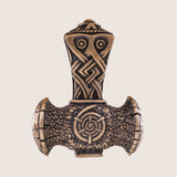 Pendentif triquetra marteau de Thor en bronze