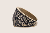 Bague bronze triquetra nordique