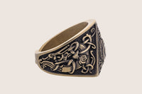 Bague bronze triquetra nordique