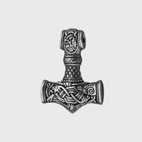 Amuleto de martelo de Thor de prata