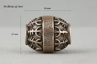 Perle de barbe viking en bronze pour barbe, création de collier ou bracelet viking