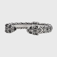 Pulsera de hombre con cabezas de dragón vikingo Ragnar hecha a mano