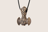 Pingente Viking Martelo de Thor Masculino Feminino de Bronze