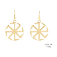Boucle d'oreille symbole kolovrat viking