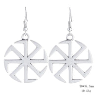 Boucle d'oreille symbole kolovrat viking