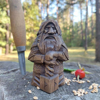 Statue viking en bois Thor