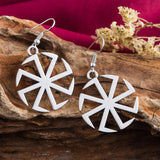 Boucle d'oreille symbole kolovrat viking