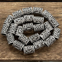 Perle de barbe viking avec runes nordiques
