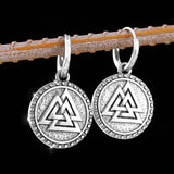 Boucle d'oreille symbole Valknut