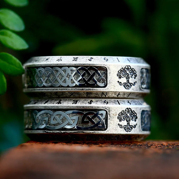 Bague arbre de vie viking Yggdrasil