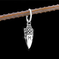 Brinco masculino de aço inoxidável estilo Viking: símbolo Valknut