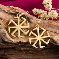 Boucle d'oreille symbole kolovrat viking