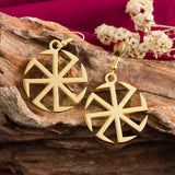 Boucle d'oreille symbole kolovrat viking
