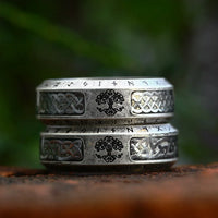 Bague arbre de vie viking Yggdrasil