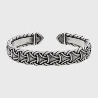 Pulsera vikinga sencilla y clásica para hombre en peltre hecha a mano.