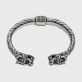 Bracelet homme viking Ragnar têtes de dragons artisanal