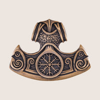 Yelmo de asombro del martillo de Thor de bronce
