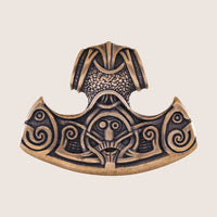 Collier hache viking en bronze : le heaume de la crainte