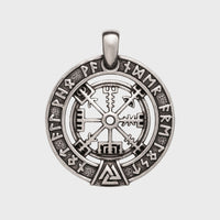 Collier Vegvisir argent sterling