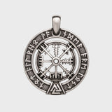 Collier Vegvisir argent sterling