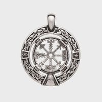 Collier Vegvisir argent sterling