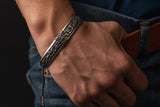 Pulseira viking feita à mão em estanho ou bronze