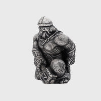 Figurine Thor bronze plaqué argent