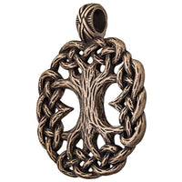Colgante de joyería Yggdrasil en bronce