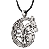 Collier pendentif Fenrir en argent