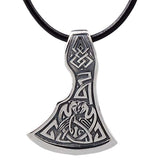 Collar Perun hacha de plata para hombre y mujer.