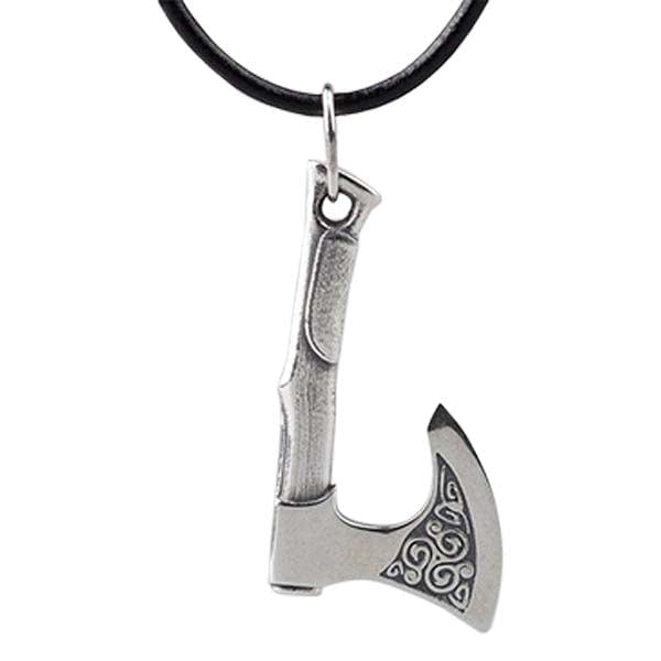 Pendentif hache celtique celte en argent