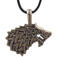 Pendentif bronze de Geri loup d'Odin