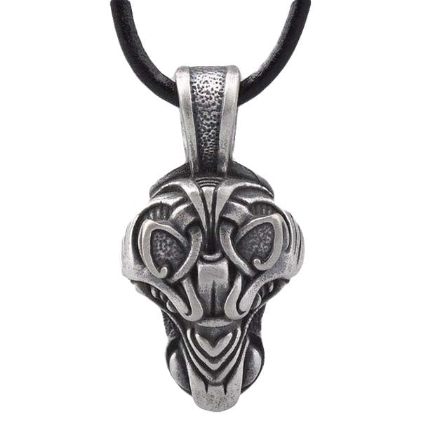 Colgante de collar de cabeza de lobo Fenrir