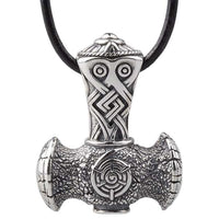 Amuleto de plata triquetra Mjolnir