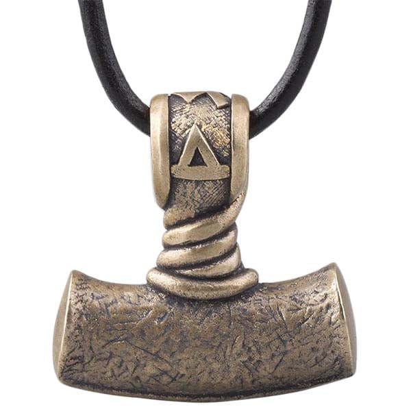 Pendentif marteau de Thor en bronze brut homme ou femme